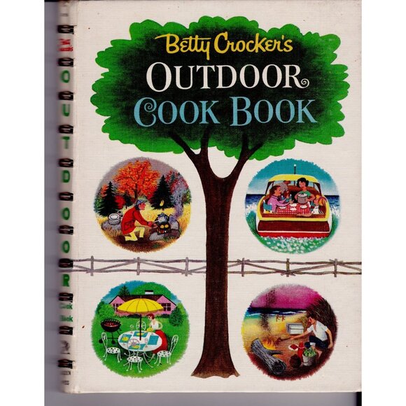 Betty Crocker’s Outdoor Cook Book 1961 1st Ed Spiral BBQ Retro Midcentury VTG - Picture 1 of 6